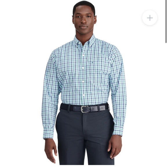 NWT in Packaging Izod Men’s Button Down Shirt Size 2XL- Deep Sea - Picture 6 of 7